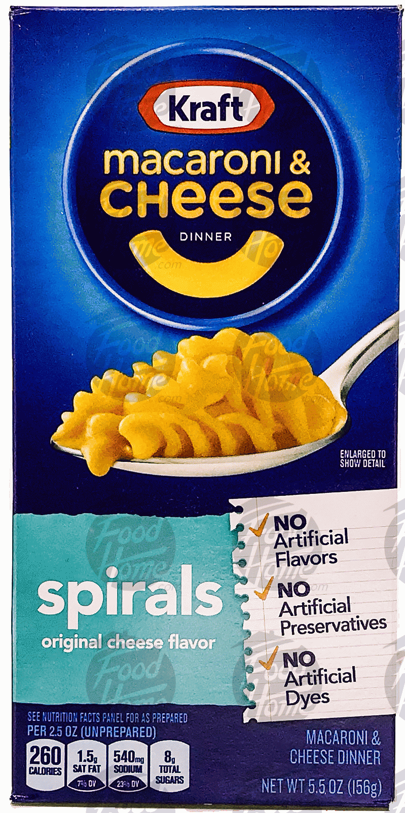 Kraft Dinners Macaroni & Cheese Dinner Spirals Full-Size Picture